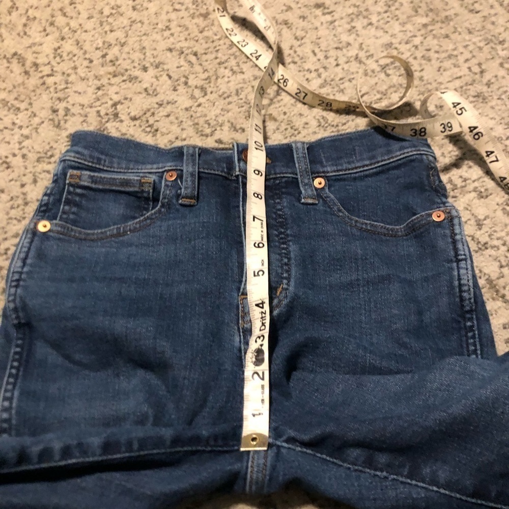 Madewell 10” High-Rise Skinny Blue Jeans Size 25 - Picture 9 of 9